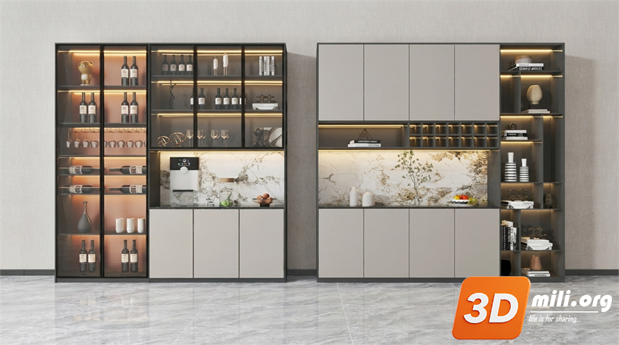 Wine cabinet Skp Files